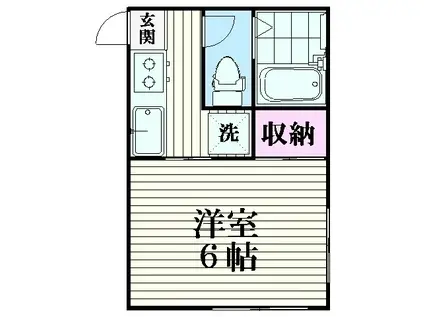 KYレジデンス(1K/1階)の間取り写真