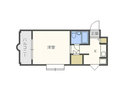 メゾン・ド・セリーズ(ワンルーム/3階)の間取り写真