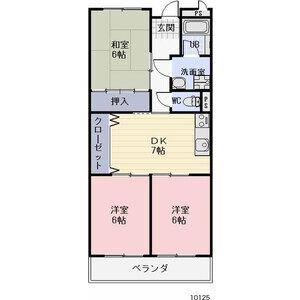 LIMPIA緑ケ丘(3DK/2階)の間取り写真