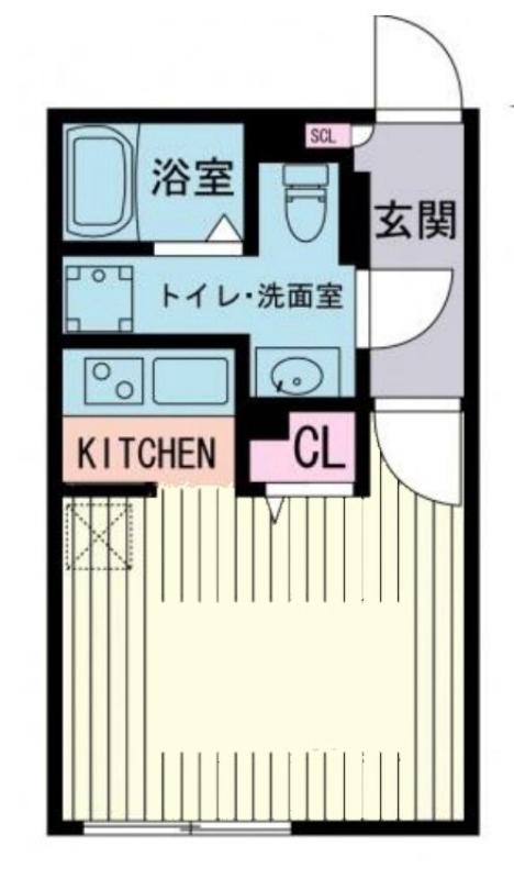 ブランシェ大崎(1K/3階)の間取り写真
