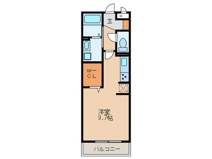 D-ROOM黄金(ワンルーム/1階)の間取り写真