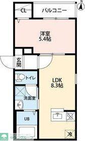 アレクサンダープラッツ金山アレクサンダープラ(1LDK/1階)の間取り写真