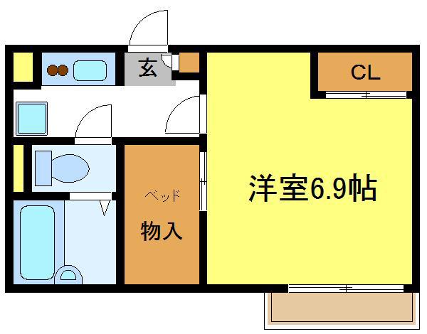 レオパレスRELOAD(1K/2階)の間取り写真