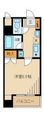 YSビル(1K/2階)の間取り写真