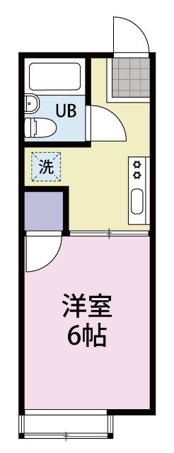 シティハイム本市場(ワンルーム/2階)の間取り写真
