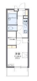 レオパレスMSハイツ(1K/3階)の間取り写真