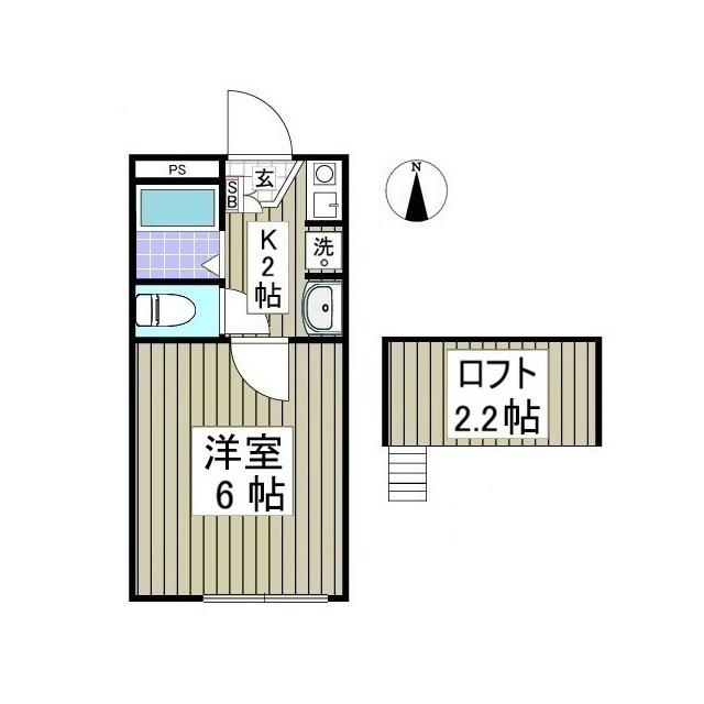 リブレス西川口(1K/1階)の間取り写真