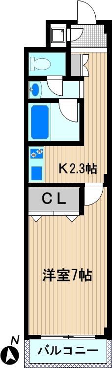 ROSE.T.COURT(1K/3階)の間取り写真
