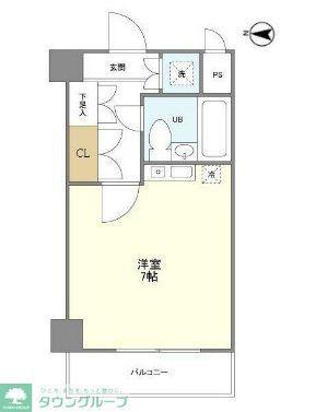 PAL中野ビル(ワンルーム/3階)の間取り写真