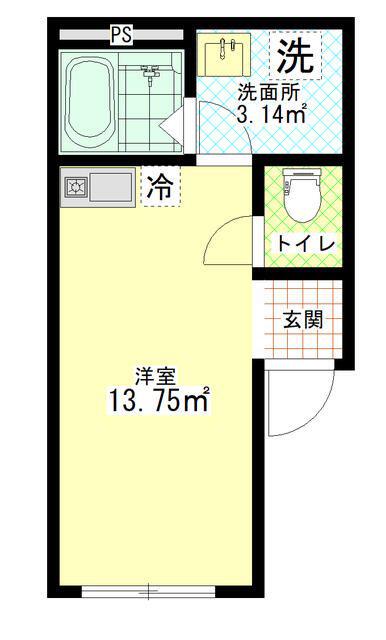 BRILLER8(ワンルーム/5階)の間取り写真