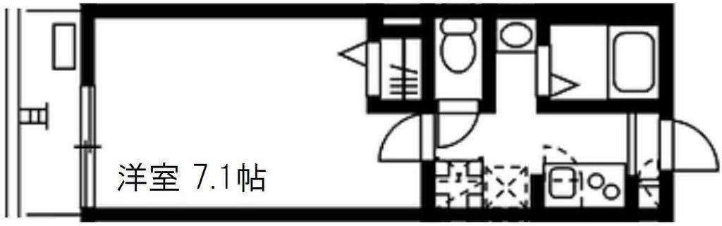 GLANZ川崎(1K/2階)の間取り写真