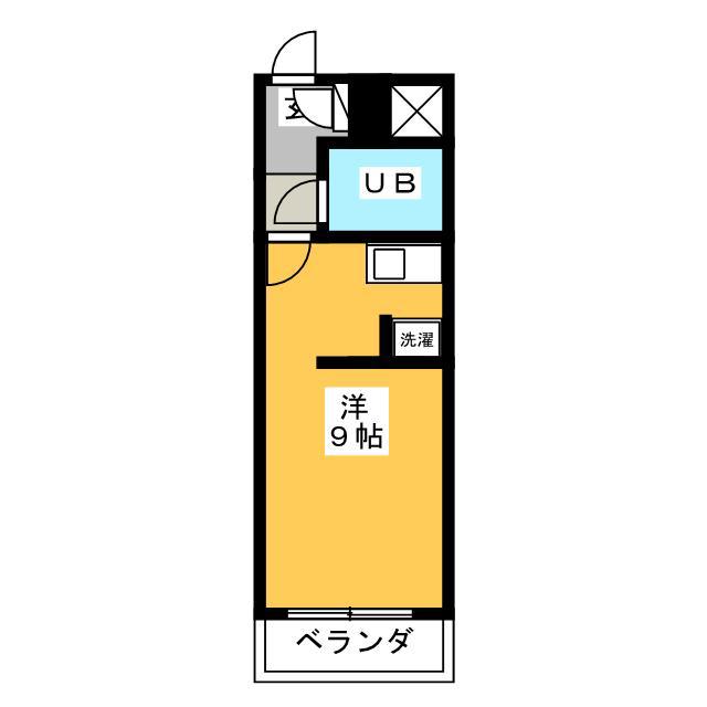 ハイネス都立家政(ワンルーム/4階)の間取り写真