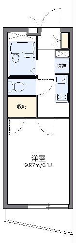 レオパレス久保吉(1K/4階)の間取り写真