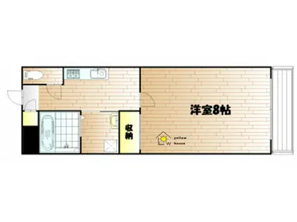 セリバ今(1K/3階)の間取り写真