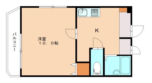 オリケンJS―11(1K/5階)の間取り写真