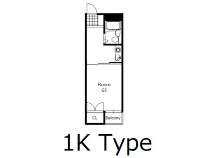 JOYハウス(1K/1階)の間取り写真