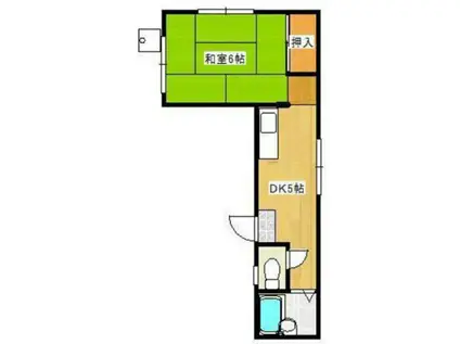 レジデンス・ナンバ(1DK/3階)の間取り写真