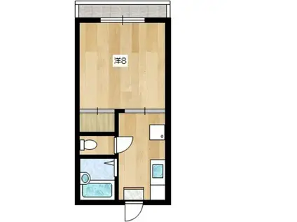 ハイツエリーゼ(1K/1階)の間取り写真