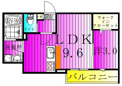KEIAI RESIDENCE 豊四季(1LDK/3階)の間取り写真