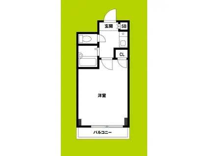 フレックス新大阪II(1K/4階)の間取り写真