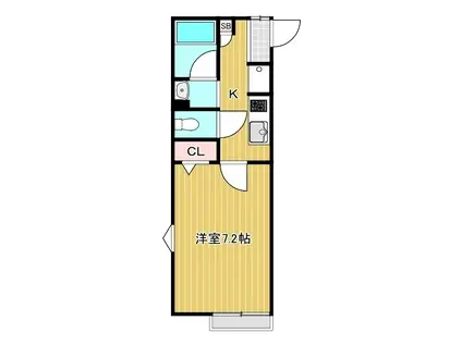 サニーレジデンス戸塚(1K/1階)の間取り写真