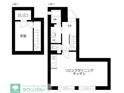 ES-GRANDE文京白山(1LDK/4階)の間取り写真