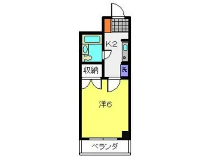 谷口マンション(1K/4階)の間取り写真