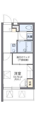 レオパレスベルローズ(1K/3階)の間取り写真