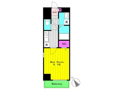 ROSSO PERENNE(1K/2階)の間取り写真