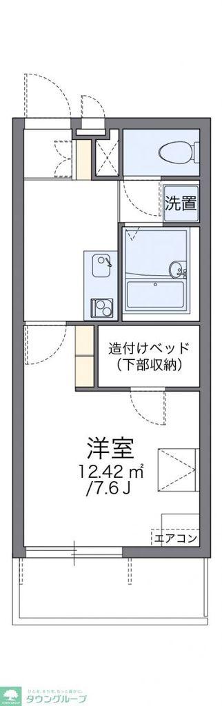 レオパレスサンピエスタ(1K/3階)の間取り写真