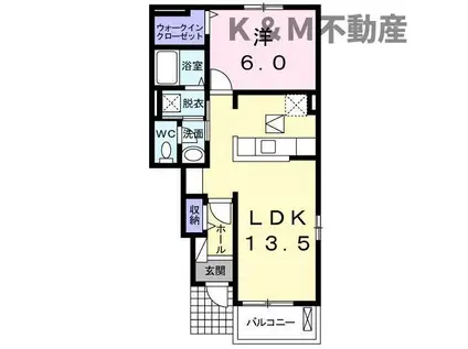 サニーメゾン(1LDK/1階)の間取り写真