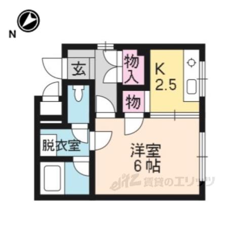 ハイツRP(1K/2階)の間取り写真