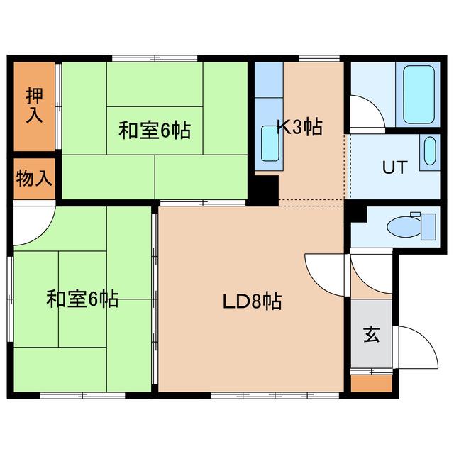 センチュリー34(2LDK/2階)の間取り写真