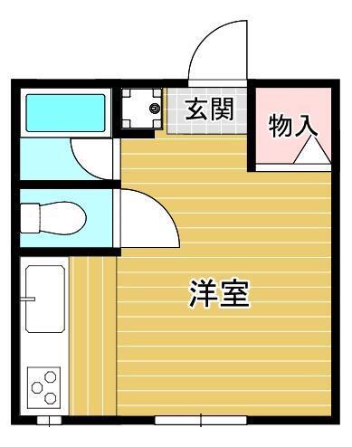 エトワール田中(ワンルーム/3階)の間取り写真