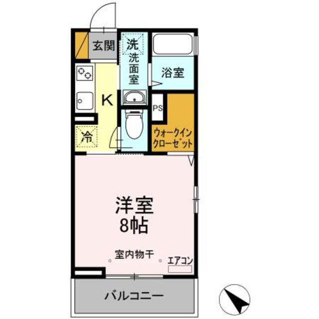 ROYAL GRACE(1K/3階)の間取り写真