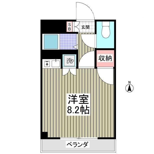 エスポワールトミタ(ワンルーム/3階)の間取り写真