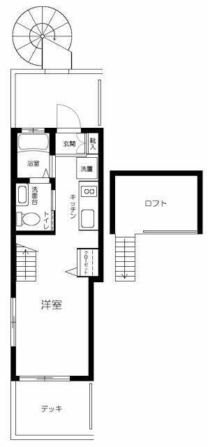 東中野テラス(ワンルーム/3階)の間取り写真