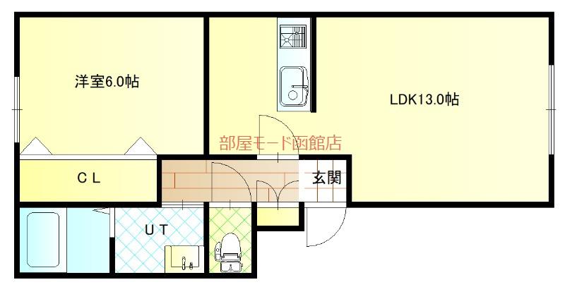 MAISON DE クレール(1LDK/1階)の間取り写真