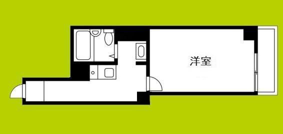 新菅原マンション(1K/4階)の間取り写真