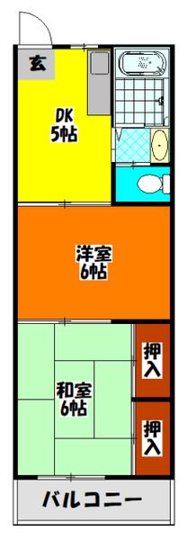 トップイット門真(2DK/4階)の間取り写真