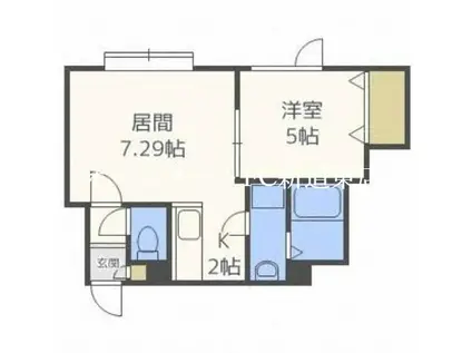 ウイングS&A(1LDK/2階)の間取り写真