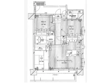 ネバーランド姫路(3LDK/9階)の間取り写真