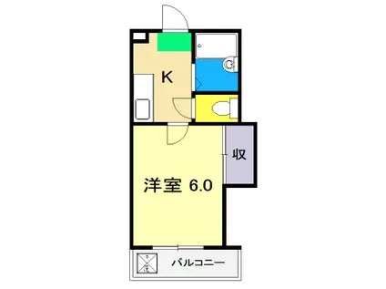 ロフト・ハウス・マツオカ(1K/3階)の間取り写真