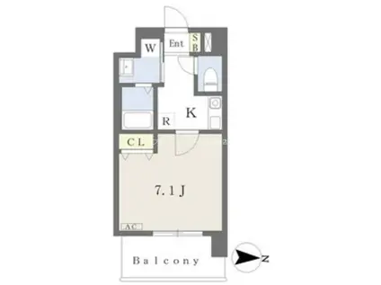 アルバ大須(1K/7階)の間取り写真