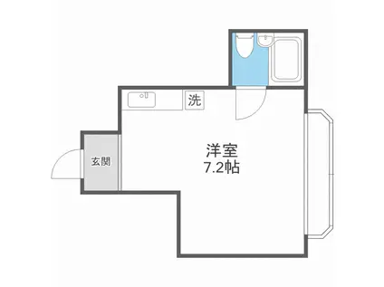 今井商事27ビル(ワンルーム/5階)の間取り写真