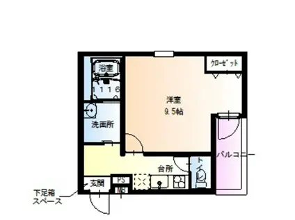 フジパレス堺南長尾III番館(1K/2階)の間取り写真