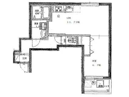 ジョイコート(1LDK/3階)の間取り写真