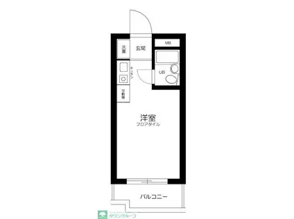 モナークマンション溝の口I(ワンルーム/1階)の間取り写真