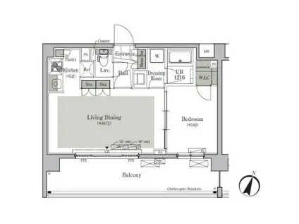 パークキューブ西ヶ原ステージ(1LDK/3階)の間取り写真