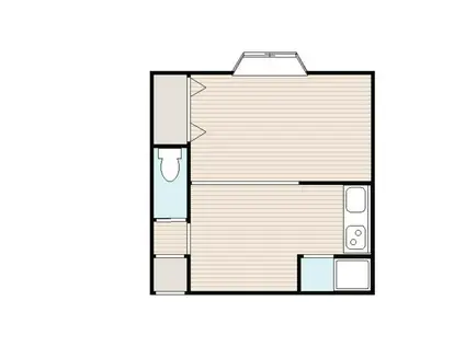 ALIVIOI(1DK/2階)の間取り写真